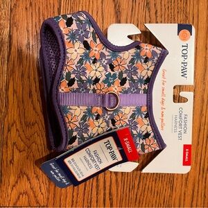🐶NWT. Top Paw Pink and Lavender Floral Dog Harness XS🐶